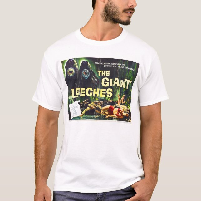 El ataque del gigante Leeches la camiseta (Anverso)
