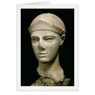 El Atenea de Aegina, con casco, cabeza de un