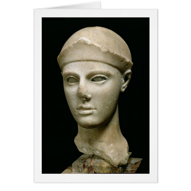 El Atenea de Aegina, con casco, cabeza de un (Frente)