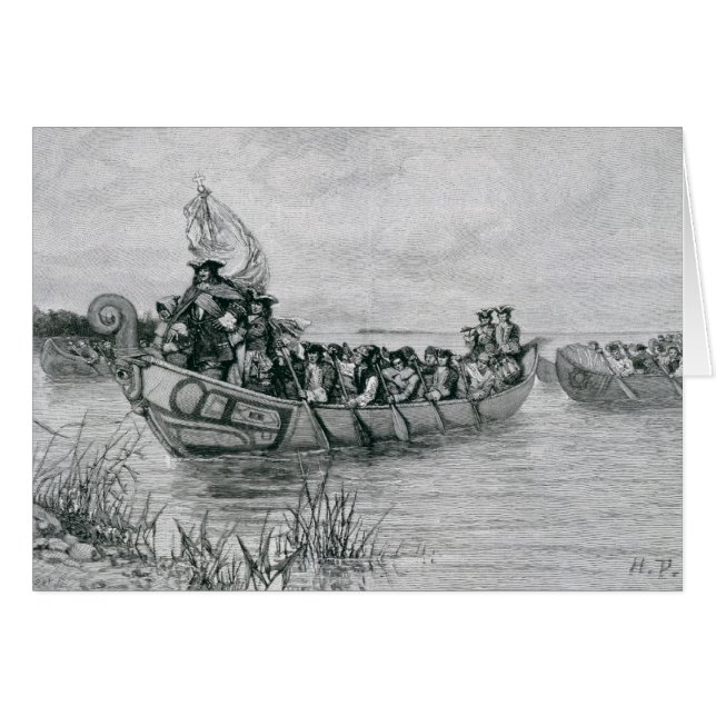 El aterrizaje de Cadillac (Anverso (Horizontal))