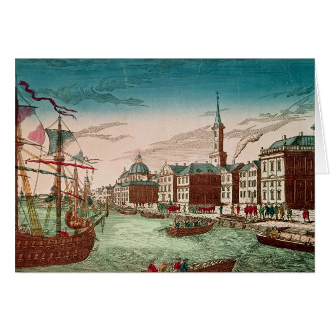 El aterrizaje de tropas inglesas en Nueva York (Anverso (Horizontal))