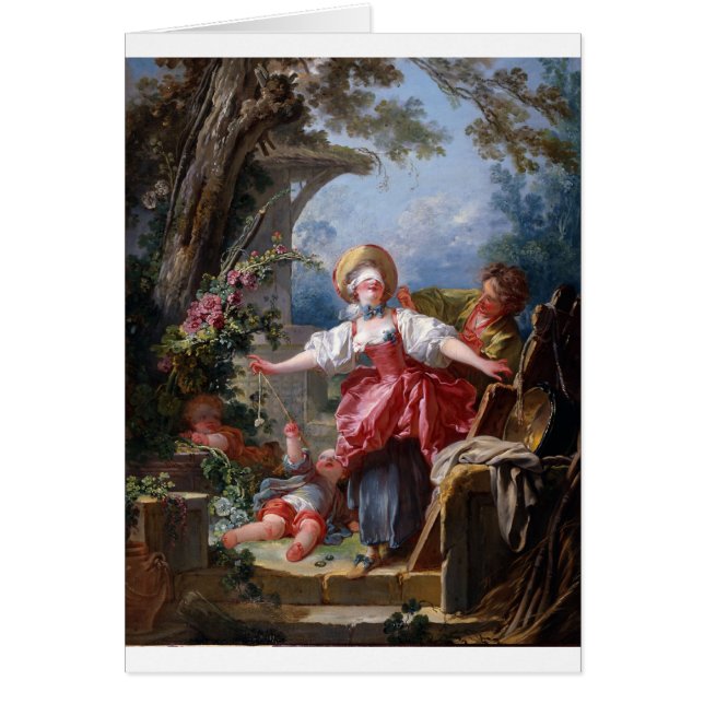 El atolladero del ciego por Jean-Honore Fragonard (Frente)