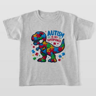 El autismo es la camiseta de mis hijos superpodero