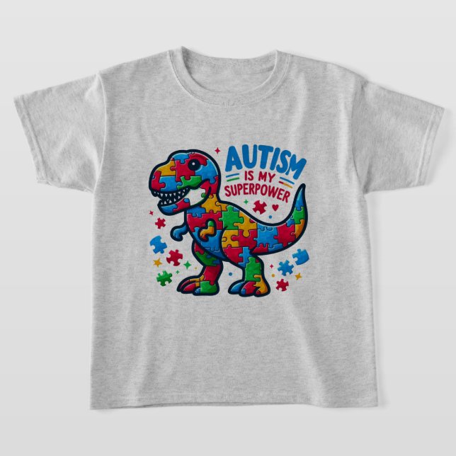El autismo es la camiseta de mis hijos superpodero (Distribución)