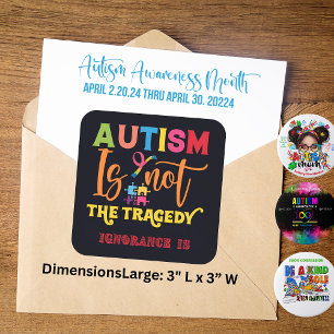 El Autismo No Es La Tragedia - Pegatinas De Sensib