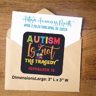 El Autismo No Es La Tragedia - Pegatinas De Sensib