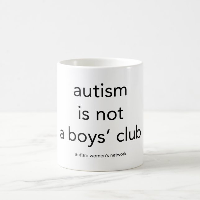 El autismo no es un club de los muchachos: taza (Centro)