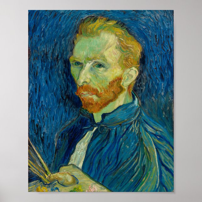 El autorretrato de Vincent Van Gogh con arte de pa (Frente)