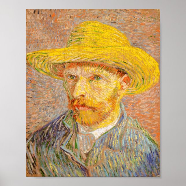 El autorretrato de Vincent Van Gogh con arte Gorra (Frente)