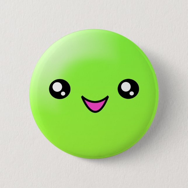 El azúcar de Kawaii puntea el botón feliz de la (Anverso)