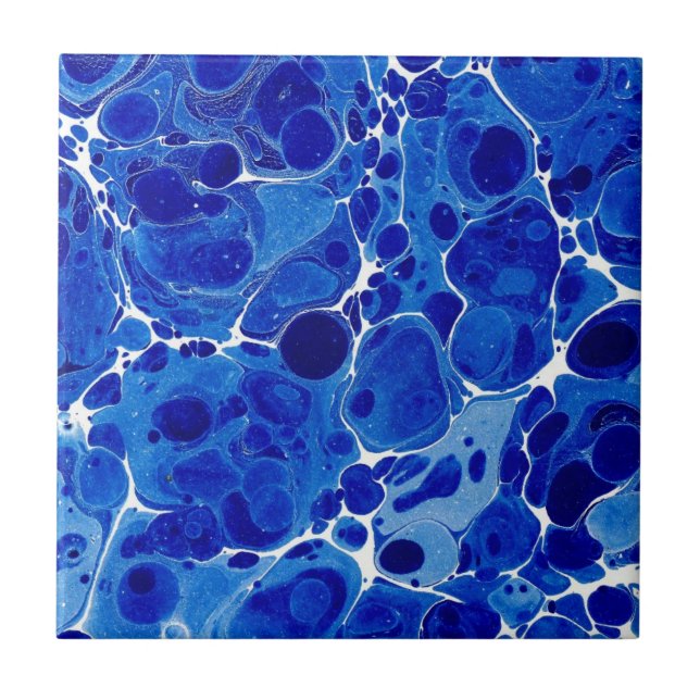 El azul agita la teja de la espuma del mar (Frente)