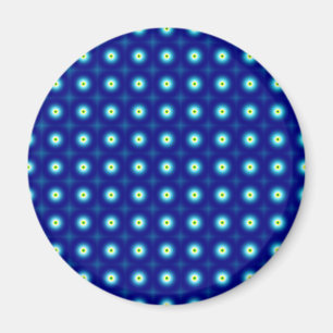 El azul circunda alrededor del imán