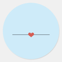 El azul claro hace tu propio Pegatina redondo clás