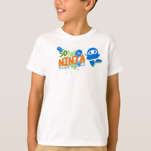 El azul de Ninja embroma tan la camiseta del