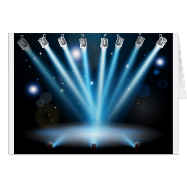 El azul enciende concepto (Anverso (Horizontal))