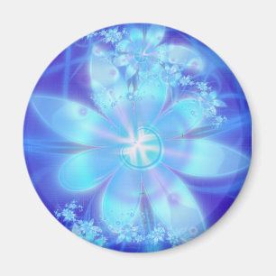 El azul florece el imán