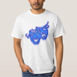 El azul grande enmascara la camiseta