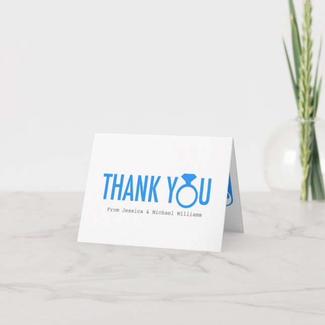 El azul le agradece las tarjetas (Anverso)