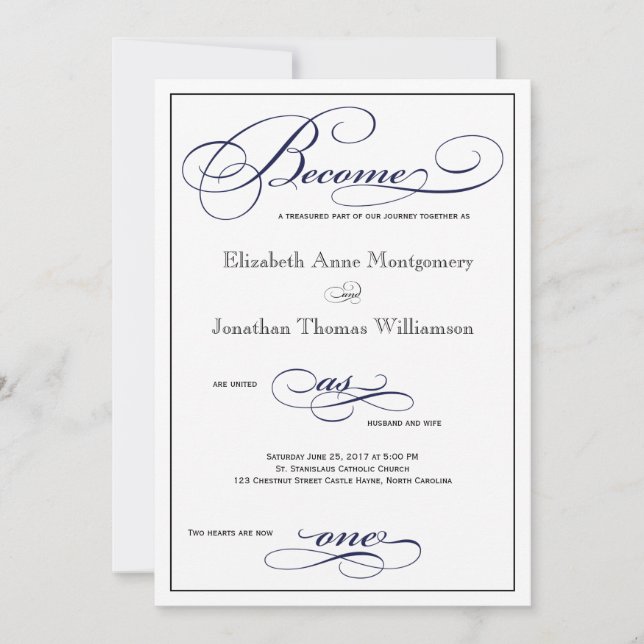 El azul marino se convierte en una invitación a la (Anverso)