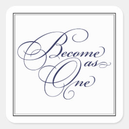 El azul marino se convierte en una pegatina a la b