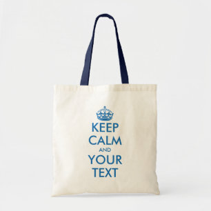 El azul personalizado guarda calma y la su bolsa