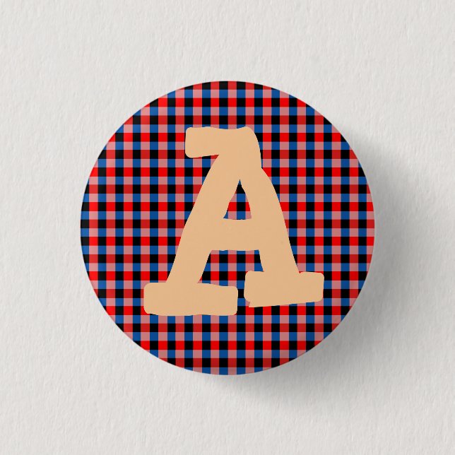 El azul rojo del alfabeto bloquea el botón (Anverso)