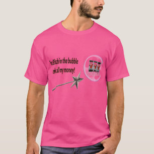 El "b" en la burbuja tomó toda mi CAMISETA del