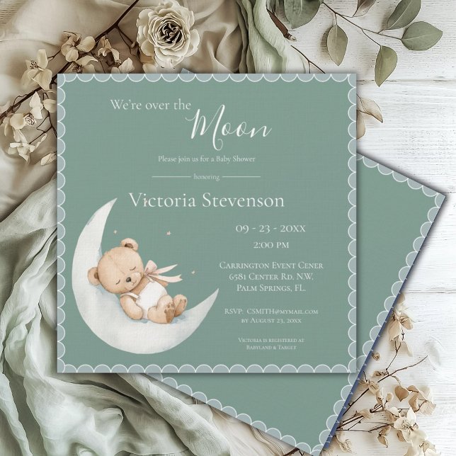 El Baby Shower verde sobre la luna (Subido por el creador)
