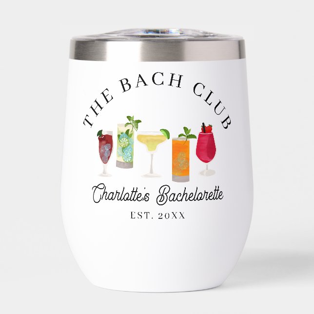 El Bach Club Bachelorette Cocktails Bebidas Fiesta (Frente)