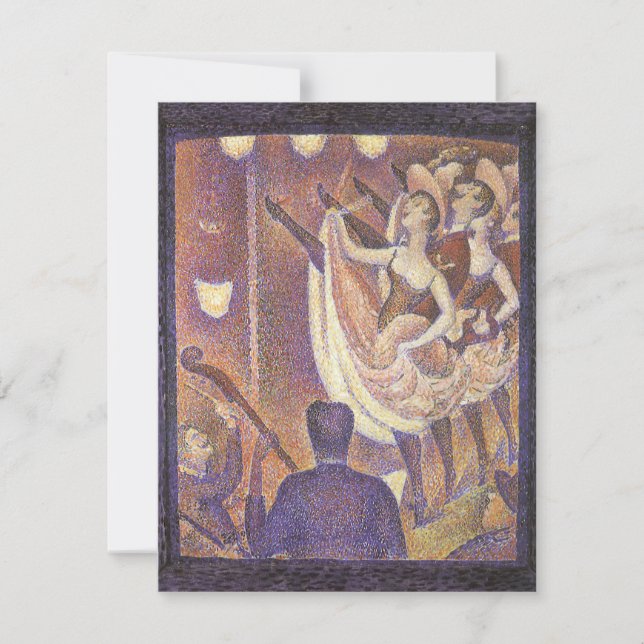 El baile Can Can, Le Chahut de Georges Seurat (Anverso)