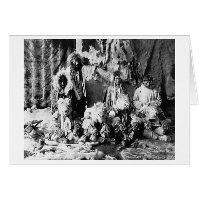 El "baile del lobo" de los Kaviagamutes (Anverso (Horizontal))