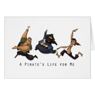 El baile piratea la tarjeta (el espacio en blanco