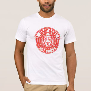 El bajo del descenso no bombardea la camiseta