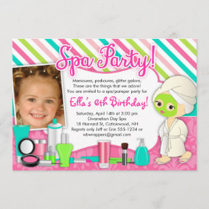 El balneario/cuida invitaciones del fiesta en