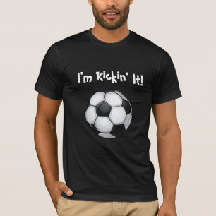¡El balón de fútbol, lo estoy matando! Camisa oscu