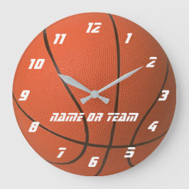 El baloncesto parece un reloj de pared personaliza