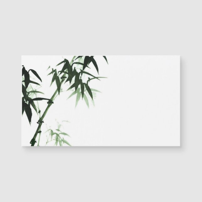 El bambú de la acuarela acecha l tacto oriental (Anverso)