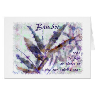 El bambú en una lluvia apacible… nuestras bebidas