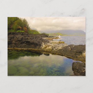 El "baño de la reina", Kauai, Hawaii. Postal