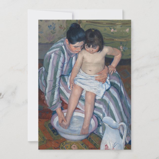 El baño del niño | Mary Cassatt (Anverso)