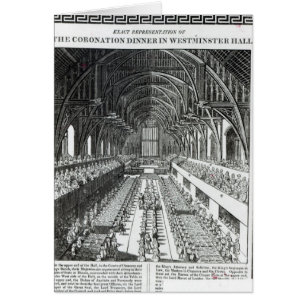 El banquete de la coronación en Westminster Hall