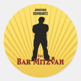 El bar de la estrella de cine Mitzvah Pegatina ama
