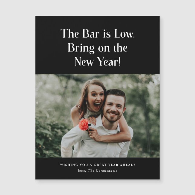 El bar es bajo, ¡hazlo en el imán de los nuevos añ (Anverso)