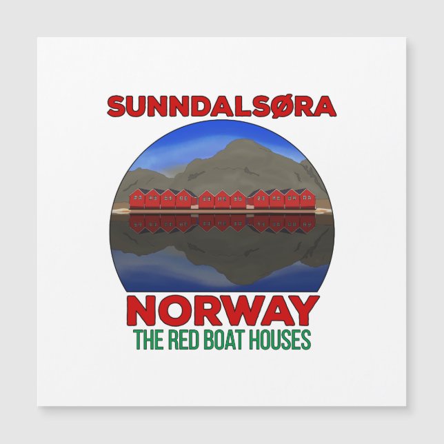 El Barco Rojo Casas Sunndalsøra Noruega (Anverso)