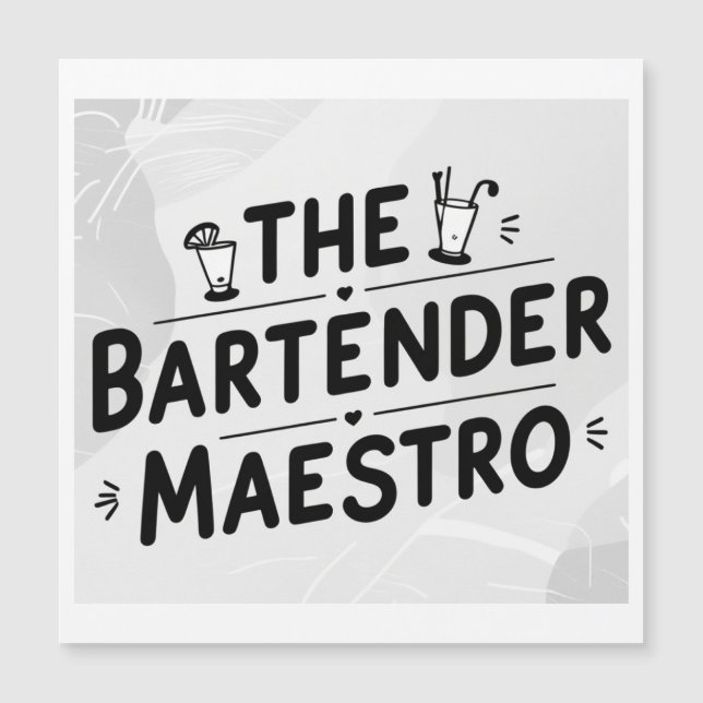 El barman Maestro  (Anverso)