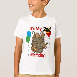 El barril de monos 2ª camisetas de cumpleaños y re