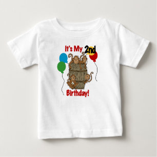 El barril de monos 2ª camisetas de cumpleaños y re