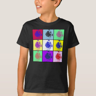 El barro amasado divertido embroma la camisa