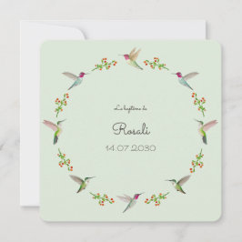 El bautismo de los colibríes de Anna con la foto d