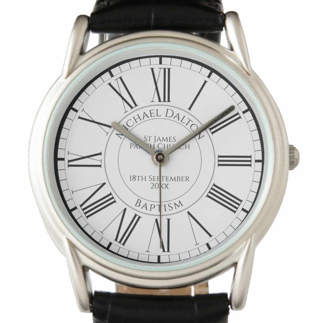 El bautismo en la iglesia como un reloj personaliz (Subido por el creador)